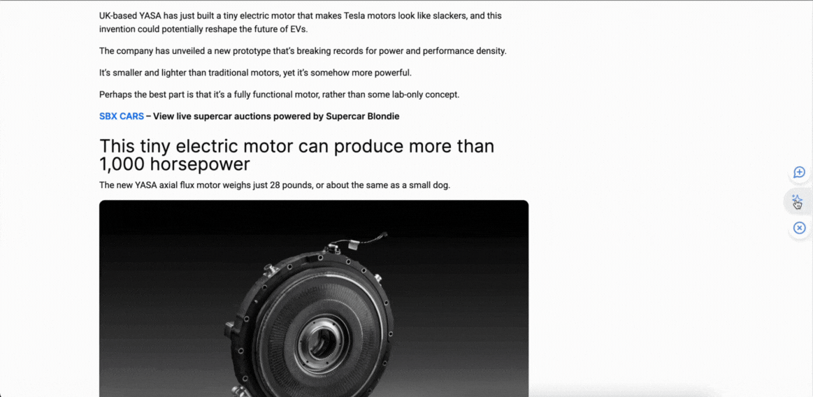 AI Browser Extension in Action